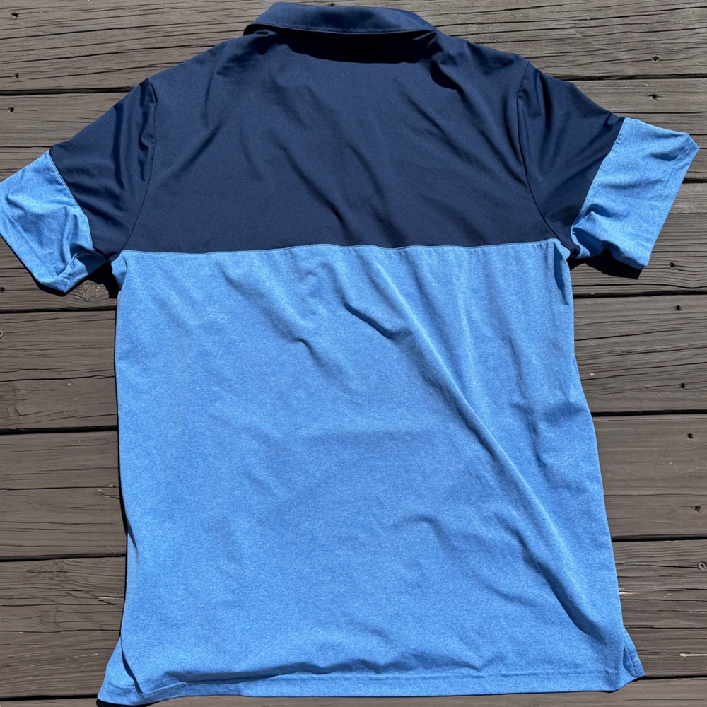 Adidas Men's Two-Tone Blue Polo Shirt - Size XL - Picture 13 of 15
